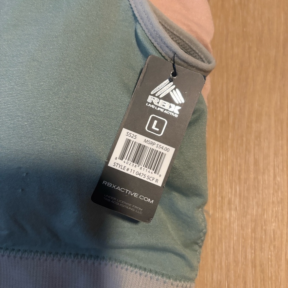 NWT RBX 3 Women's Scoop Neck Sports Bras size Large - Picture 2 of 4
